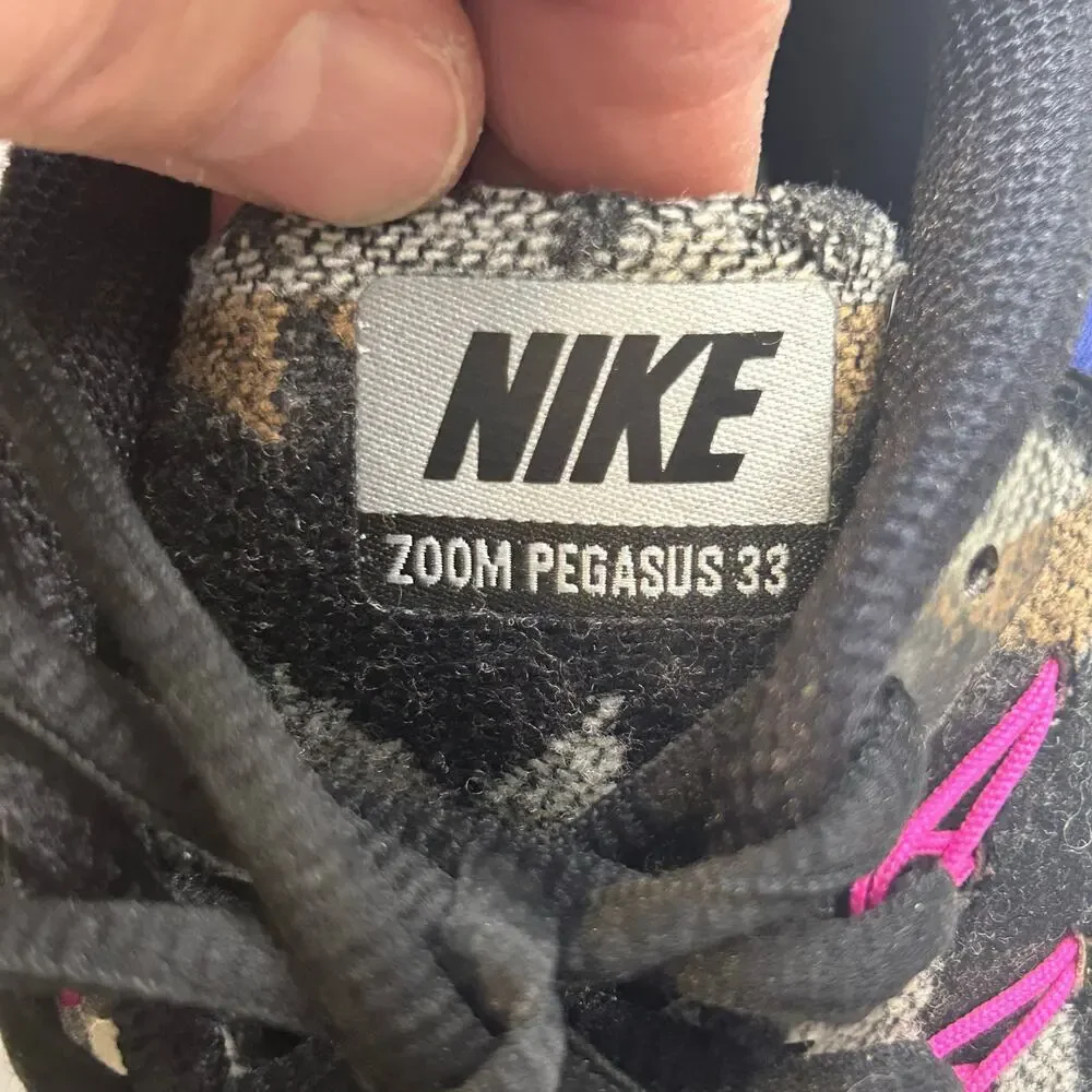 Nike women's NikeID Zoom Pegasus 33 collab pendleton aztec pattern detail size 8